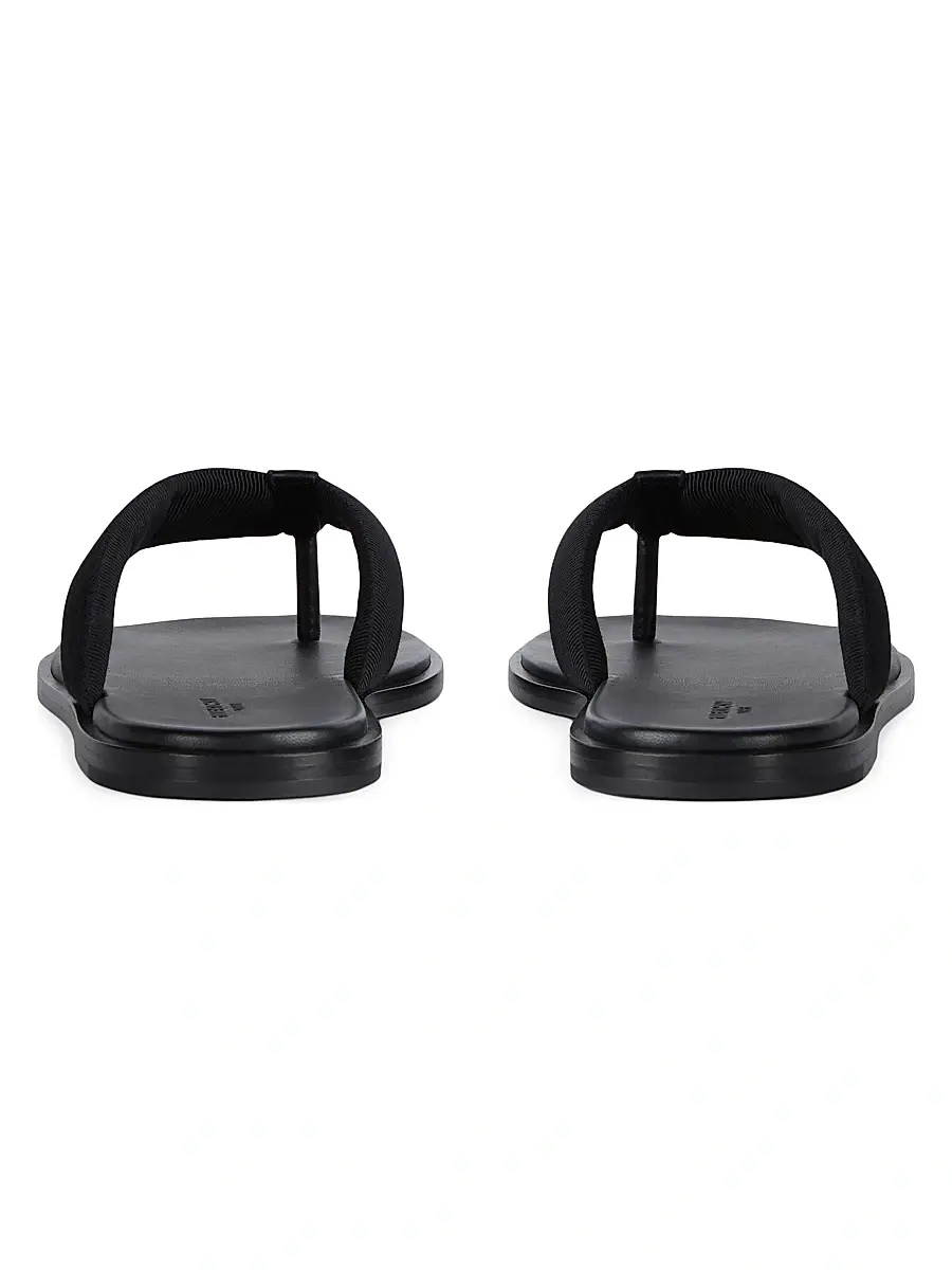 Givenchy Men's Bay Thongs in Gros Grain and Leather - Black | Thumbnail 5 Givenchy Men's Bay Thongs in Gros Grain and Leather - Black | Thumbnail 5