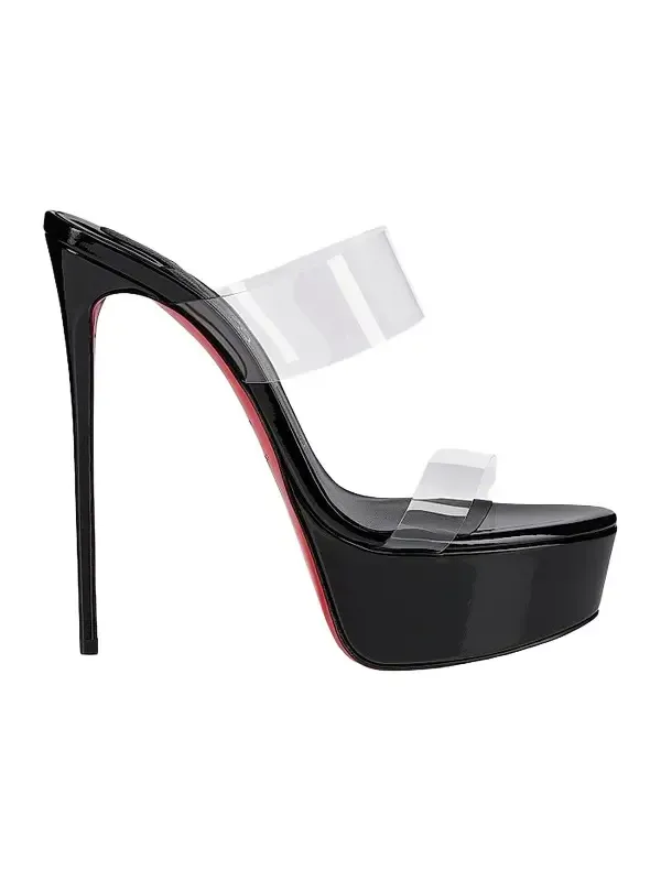 Women's Just Nothing Alta 150MM Patent Leather Sandal Heels Women's Just Nothing Alta 150MM Patent Leather Sandal Heels