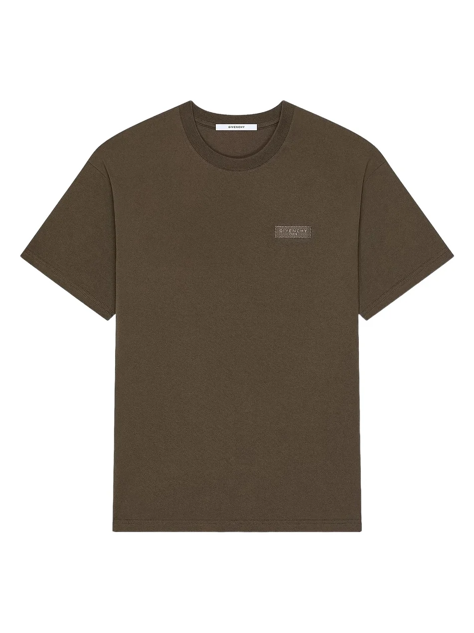 Men's T-Shirt in Cotton with Paris Gros Grain