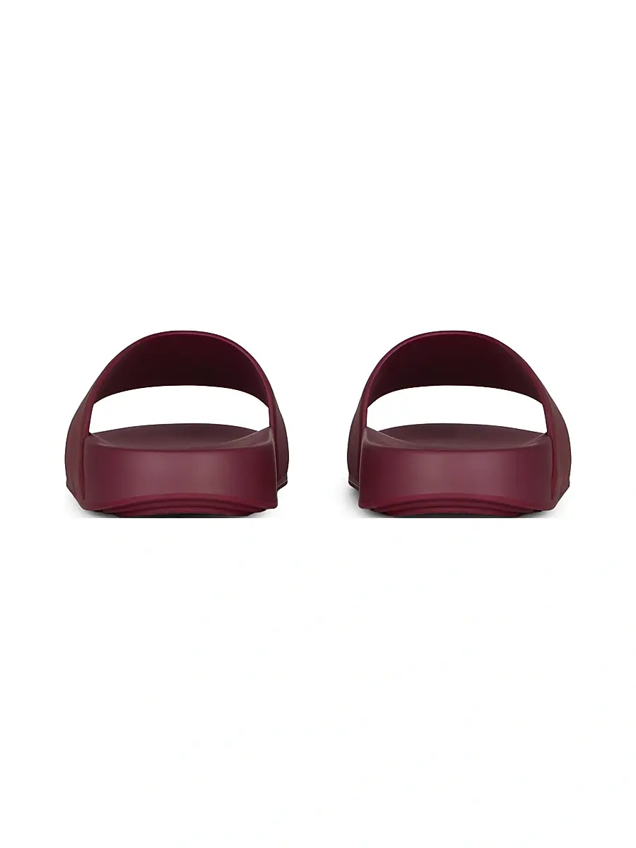 Givenchy Women's Label Flat Mules in Rubber - Red Cherry | Thumbnail 4