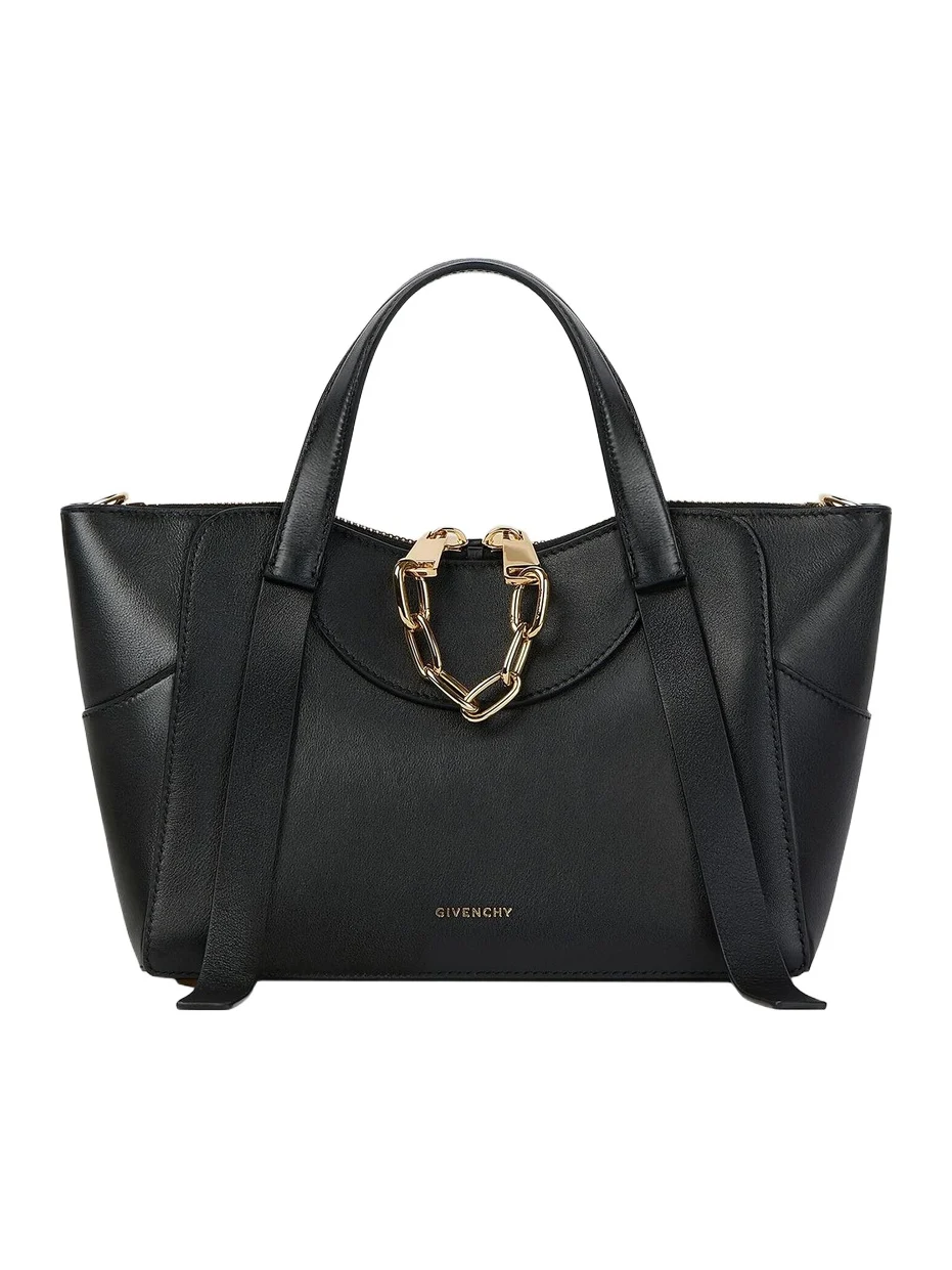 Givenchy Women's The Snatch Small Top Handle Bag in Grained Leather - Black