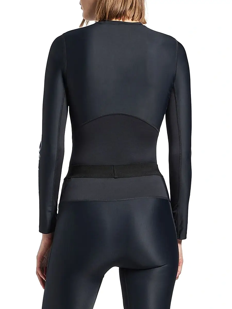 Balenciaga Women's Long Sleeve Fitted Top - Black | Thumbnail 5 Balenciaga Women's Long Sleeve Fitted Top - Black | Thumbnail 5