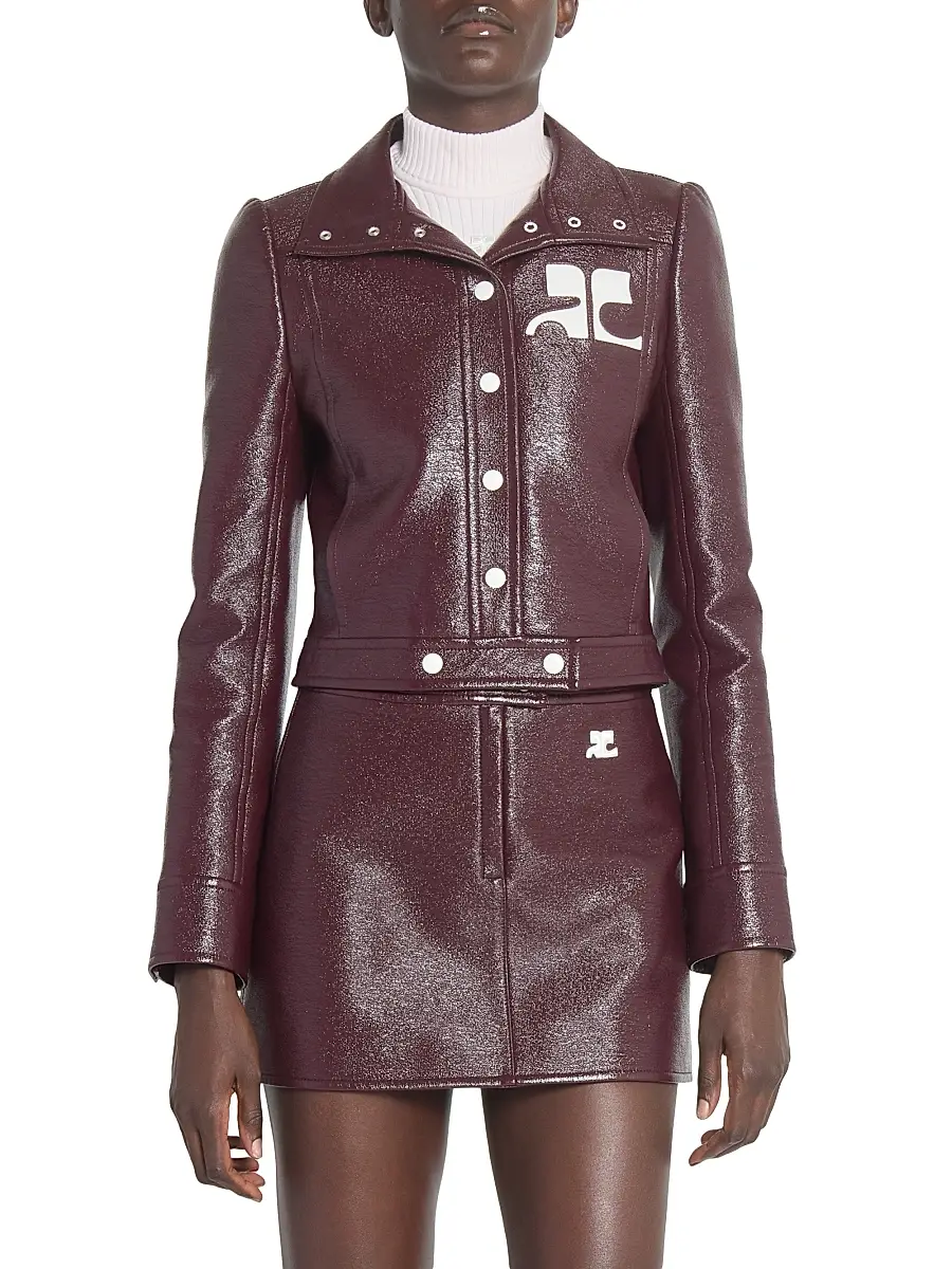 Courrèges Women's Reedition Vinyl Jacket | Thumbnail 3 Courrèges Women's Reedition Vinyl Jacket | Thumbnail 3