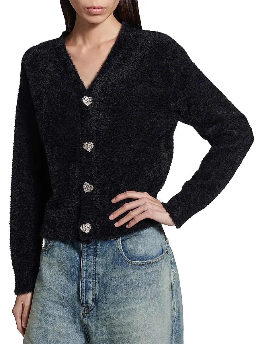 Balenciaga Women's Fluffy Cardigan | Thumbnail 2