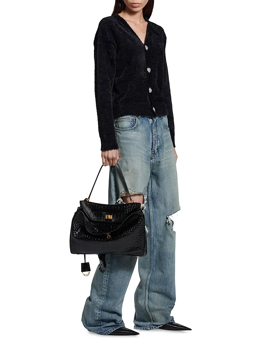 Balenciaga Women's Fluffy Cardigan | Thumbnail 6