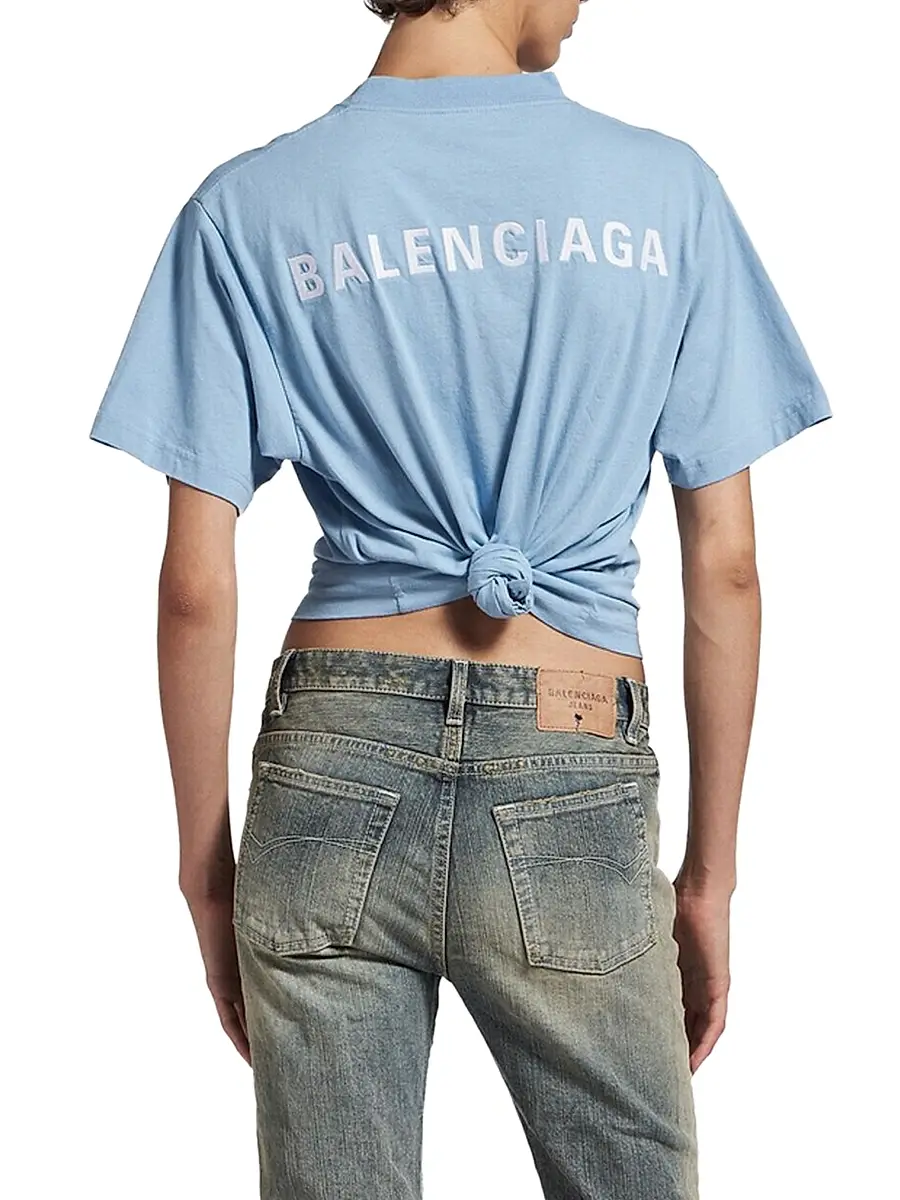 Balenciaga Women's Back T Shirt Medium Fit | Thumbnail 4