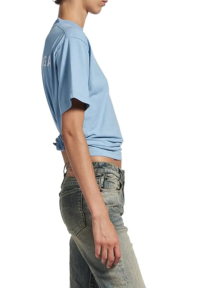 Balenciaga Women's Back T Shirt Medium Fit | Thumbnail 5