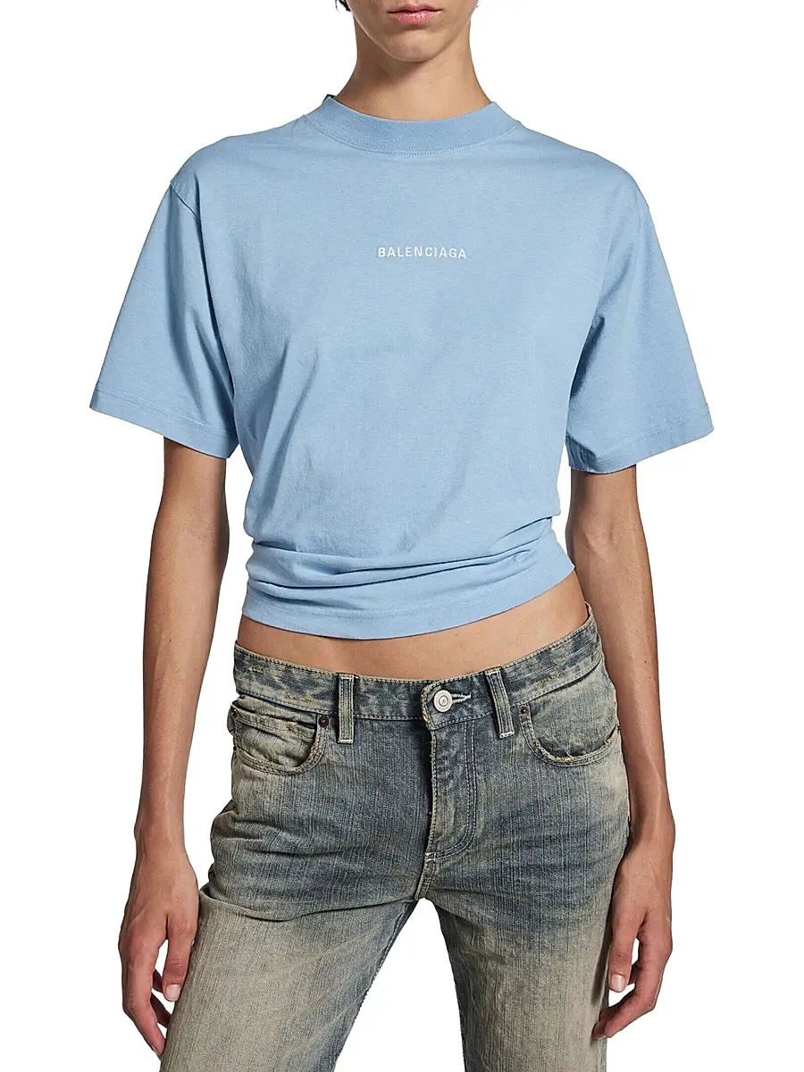 Balenciaga Women's Back T Shirt Medium Fit | Thumbnail 6