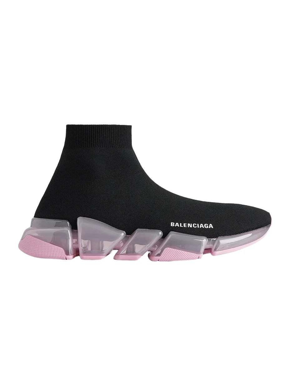 Balenciaga Women's Speed 2.0 Full Clear Sole Recycled Knit Sneakers
