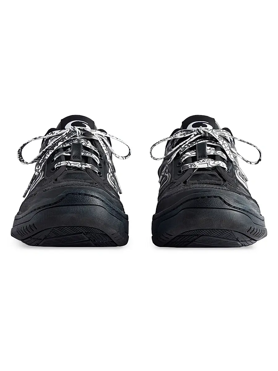 Balenciaga Men's Hamptons Worn-Out Sneakers | Thumbnail 2 Balenciaga Men's Hamptons Worn-Out Sneakers | Thumbnail 2