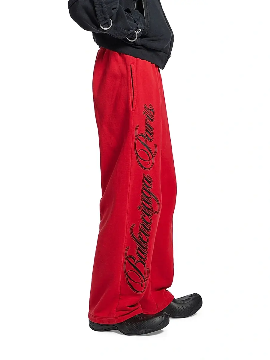 Balenciaga Men's Cursive Baggy Pants | Thumbnail 4 Balenciaga Men's Cursive Baggy Pants | Thumbnail 4