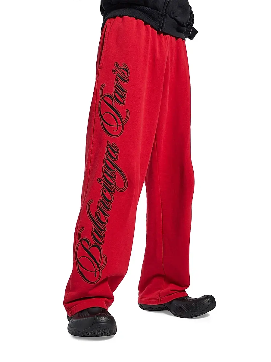Balenciaga Men's Cursive Baggy Pants | Thumbnail 5 Balenciaga Men's Cursive Baggy Pants | Thumbnail 5