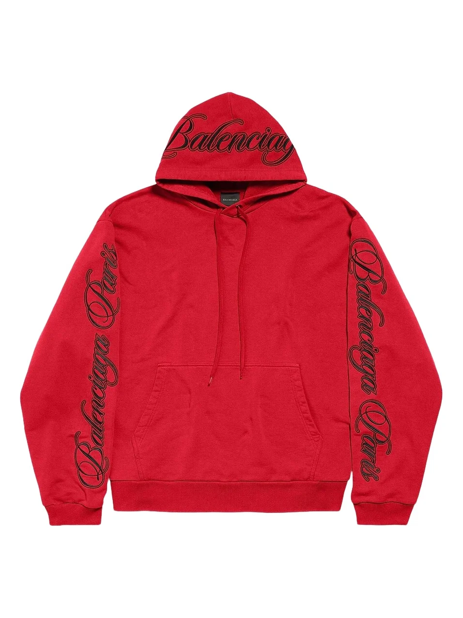 Balenciaga Men's Cursive Oversized Hoodie