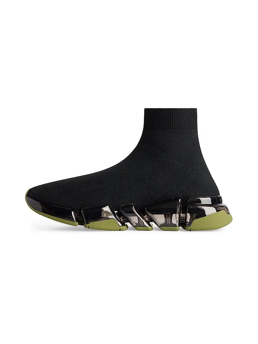 Balenciaga Men's Speed 2.0 Full Clear Sole Knit Sneakers | Thumbnail 5 Balenciaga Men's Speed 2.0 Full Clear Sole Knit Sneakers | Thumbnail 5