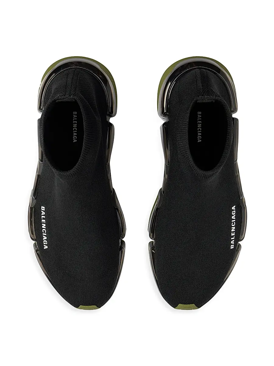 Balenciaga Men's Speed 2.0 Full Clear Sole Knit Sneakers | Thumbnail 6 Balenciaga Men's Speed 2.0 Full Clear Sole Knit Sneakers | Thumbnail 6