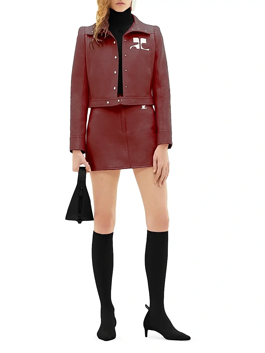 Courrèges Women's Reedition Vinyl Jacket | Thumbnail 2 Courrèges Women's Reedition Vinyl Jacket | Thumbnail 2