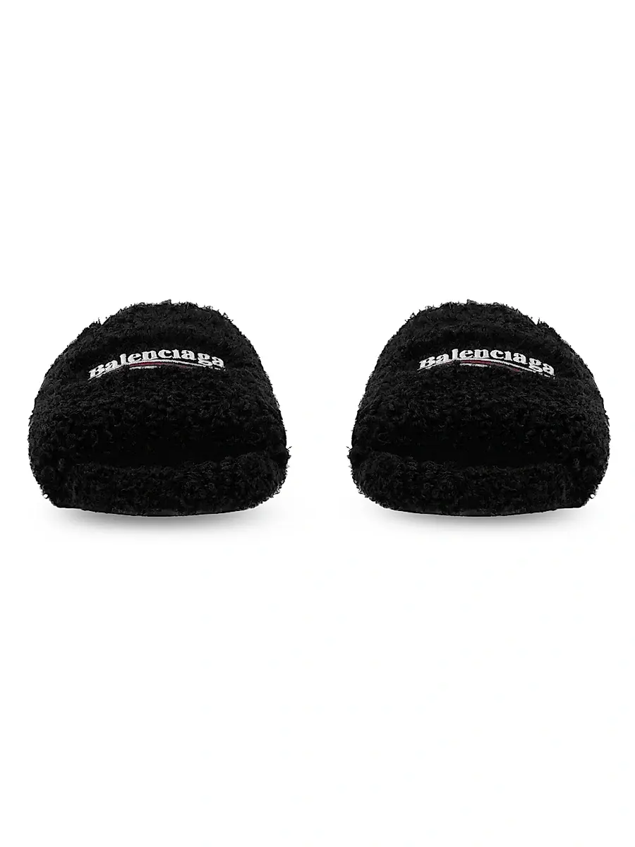 Balenciaga Men's Furry Slide Sandals | Thumbnail 2 Balenciaga Men's Furry Slide Sandals | Thumbnail 2