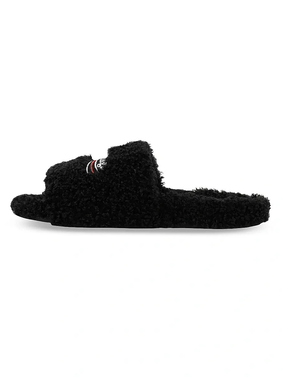 Balenciaga Men's Furry Slide Sandals | Thumbnail 4 Balenciaga Men's Furry Slide Sandals | Thumbnail 4