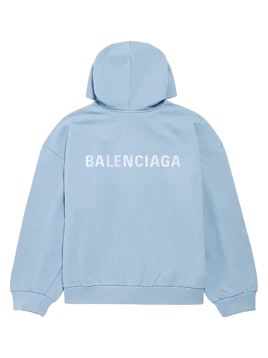 Balenciaga Men's Zip-Up Regular Fit Hoodie | Thumbnail 2 Balenciaga Men's Zip-Up Regular Fit Hoodie | Thumbnail 2