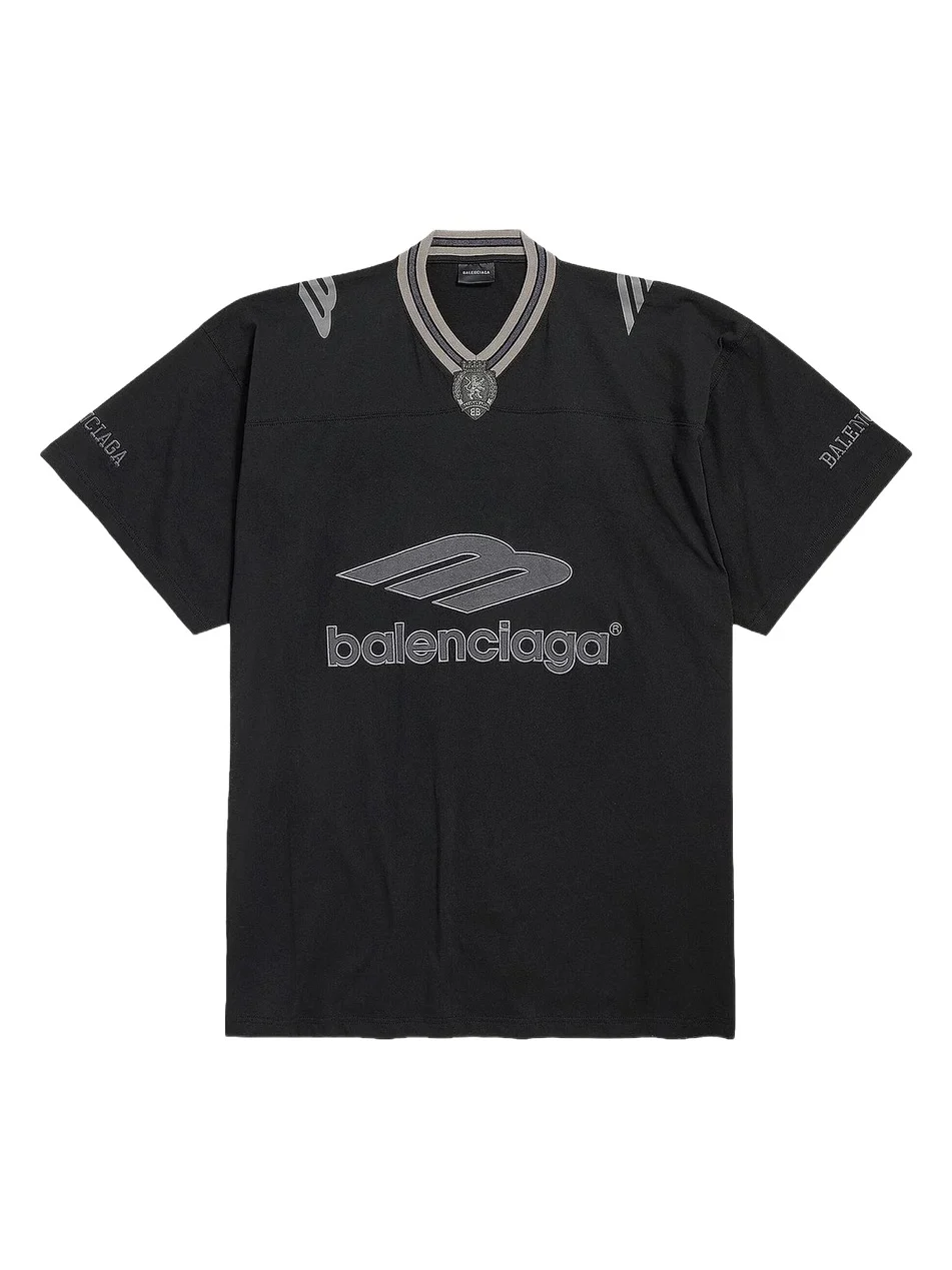 Men's 3B Football V-Neck Oversized T-Shirt Men's 3B Football V-Neck Oversized T-Shirt