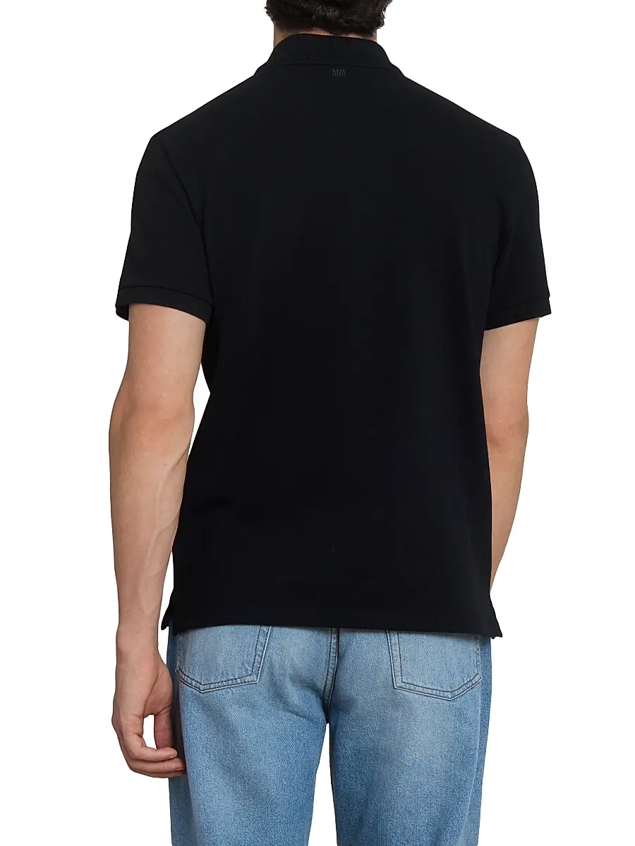 AMI PARIS Men's ADC Logo Polo Shirt | Thumbnail 5 AMI PARIS Men's ADC Logo Polo Shirt | Thumbnail 5