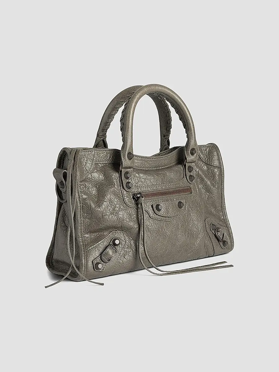 Balenciaga Women's Le City Small Top Handle Bag - Dark Green | Thumbnail 2