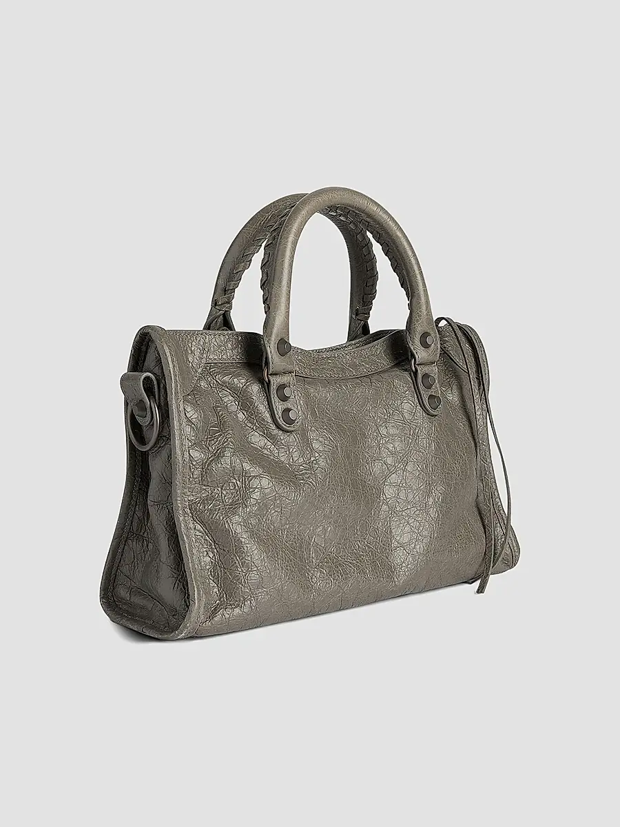 Balenciaga Women's Le City Small Top Handle Bag - Dark Green | Thumbnail 3