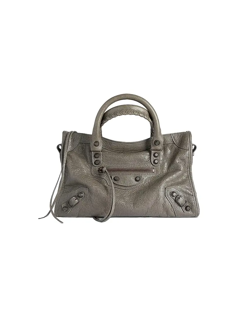 Balenciaga Women's Le City Small Top Handle Bag - Dark Green | Image 1 Balenciaga Women's Le City Small Top Handle Bag - Dark Green | Image 1
