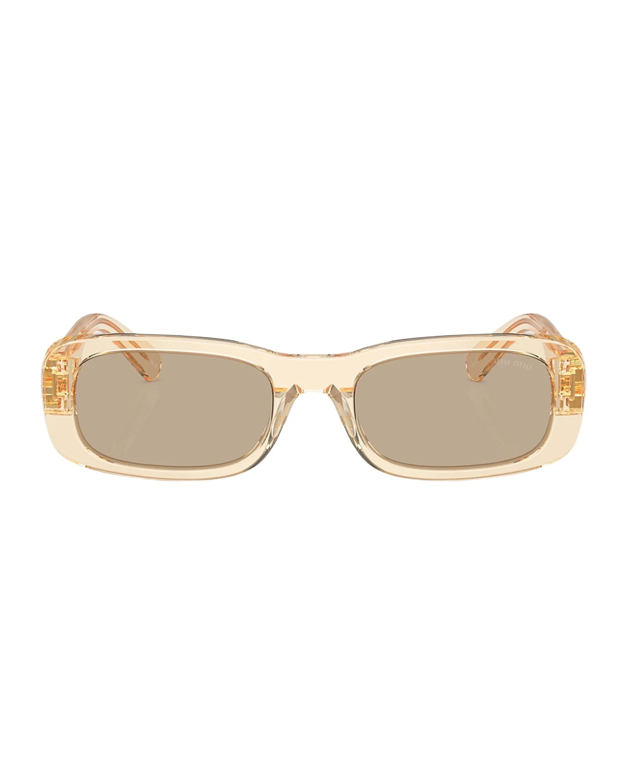 Miu Miu Logo Acetate Rectangular Sunglasses