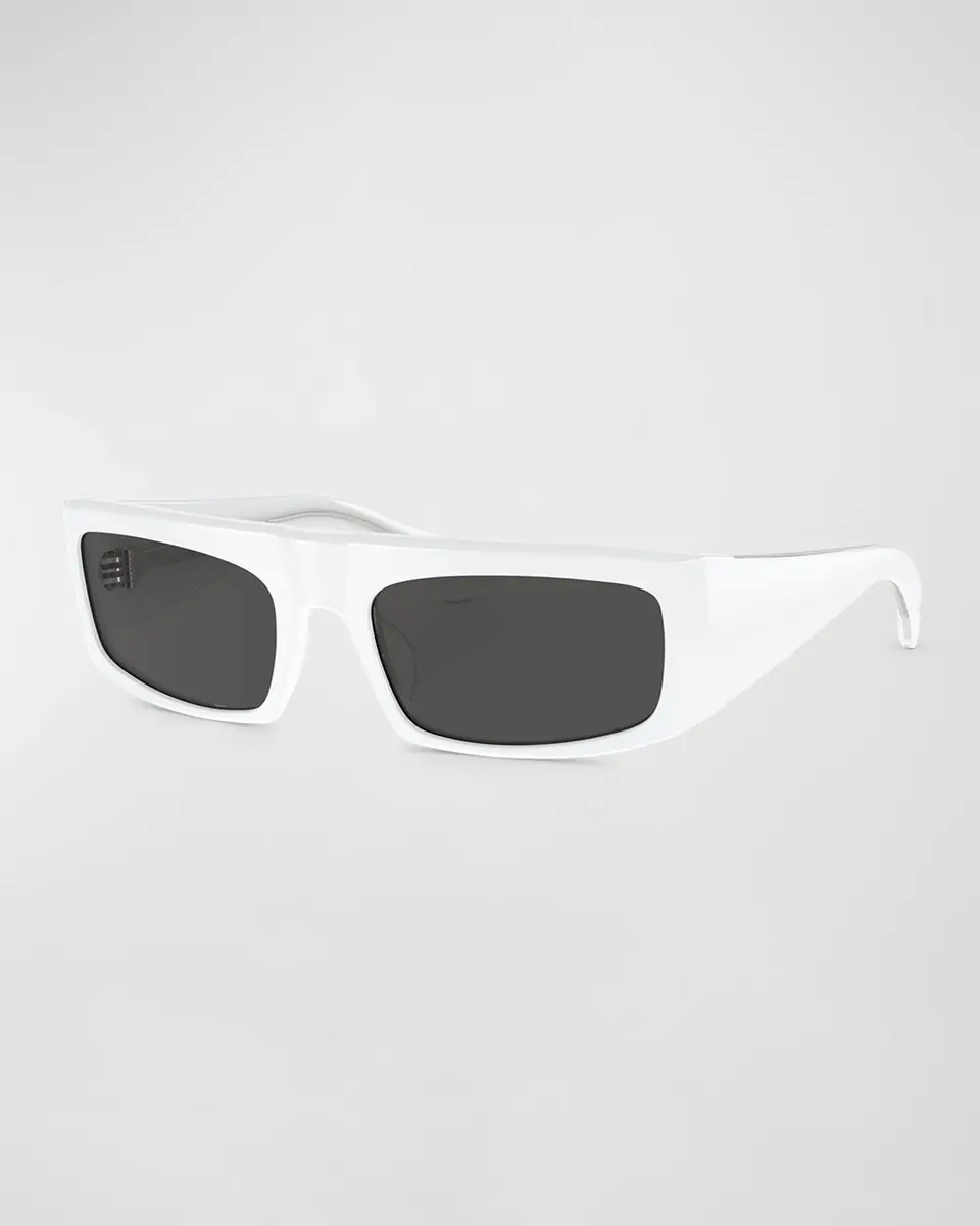 Khaite x Oliver Peoples Bold Acetate Rectangle Sunglasses | Thumbnail 3