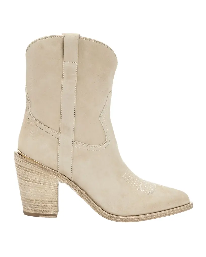 Partlow Leigh Anne Suede Western Ankle Booties | Image 1 Partlow Leigh Anne Suede Western Ankle Booties | Image 1