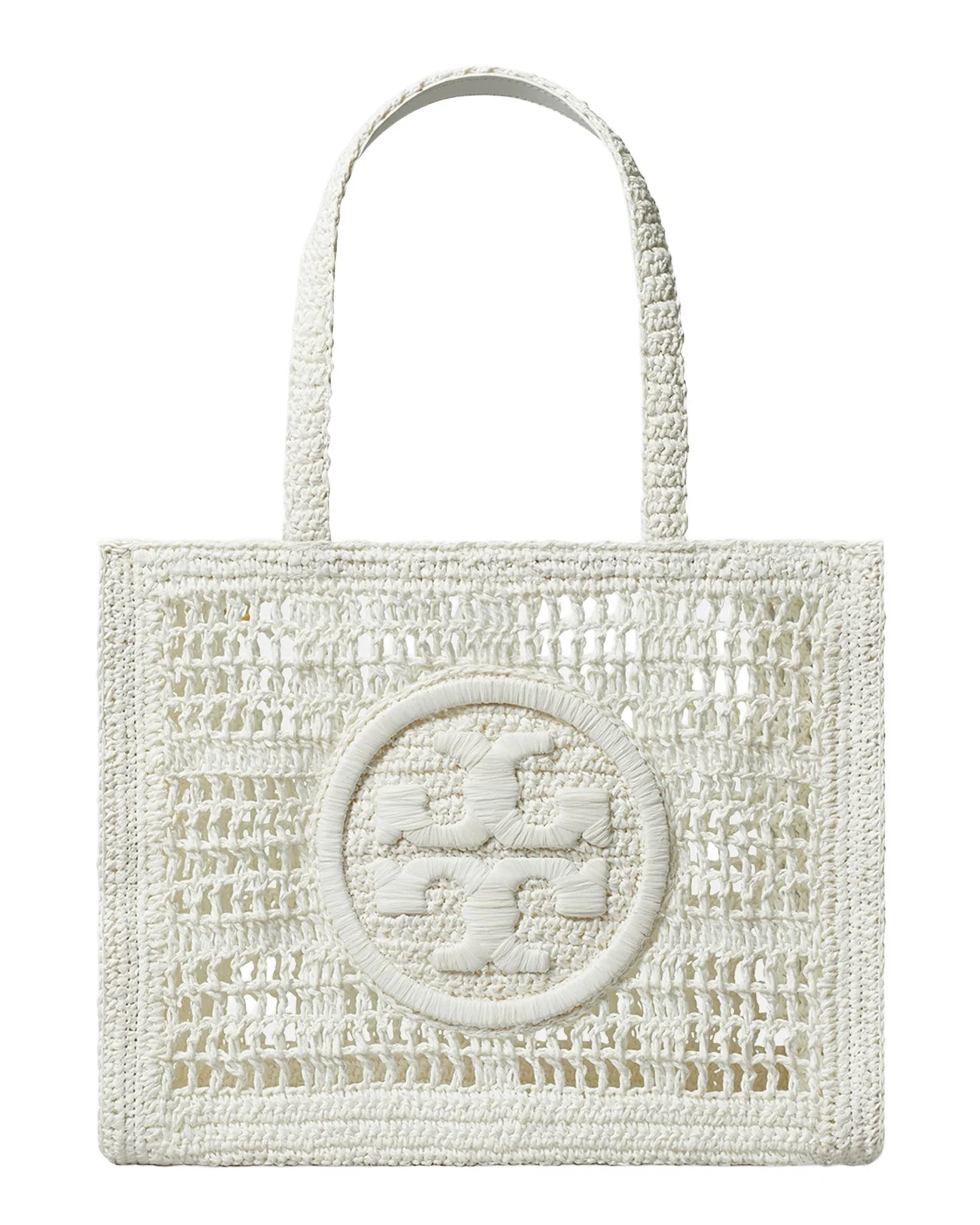 Ella Small Crochet Straw Tote Bag Ella Small Crochet Straw Tote Bag