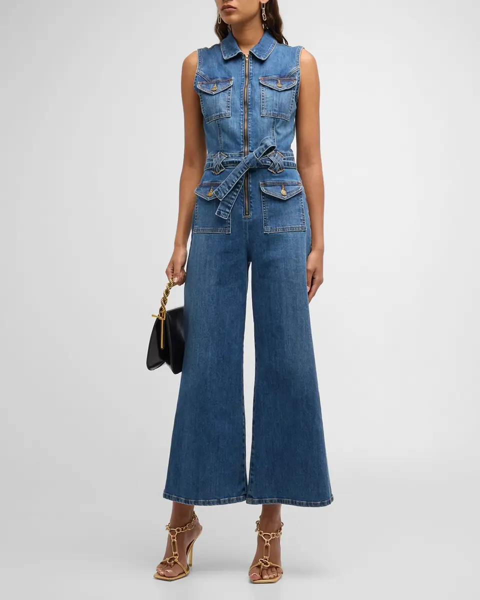 Ramy Brook Bell Denim Jumpsuit | Thumbnail 2 Ramy Brook Bell Denim Jumpsuit | Thumbnail 2