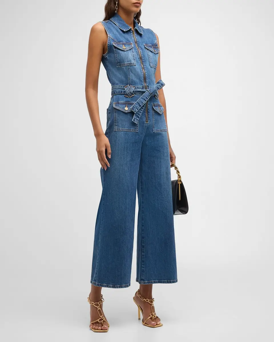 Ramy Brook Bell Denim Jumpsuit | Thumbnail 3 Ramy Brook Bell Denim Jumpsuit | Thumbnail 3