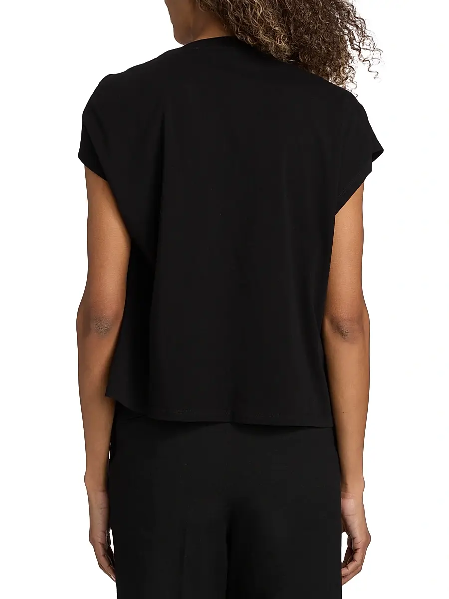 Ba&sh Women's Allia Asymmetric Cotton T-Shirt | Thumbnail 5 Ba&sh Women's Allia Asymmetric Cotton T-Shirt | Thumbnail 5