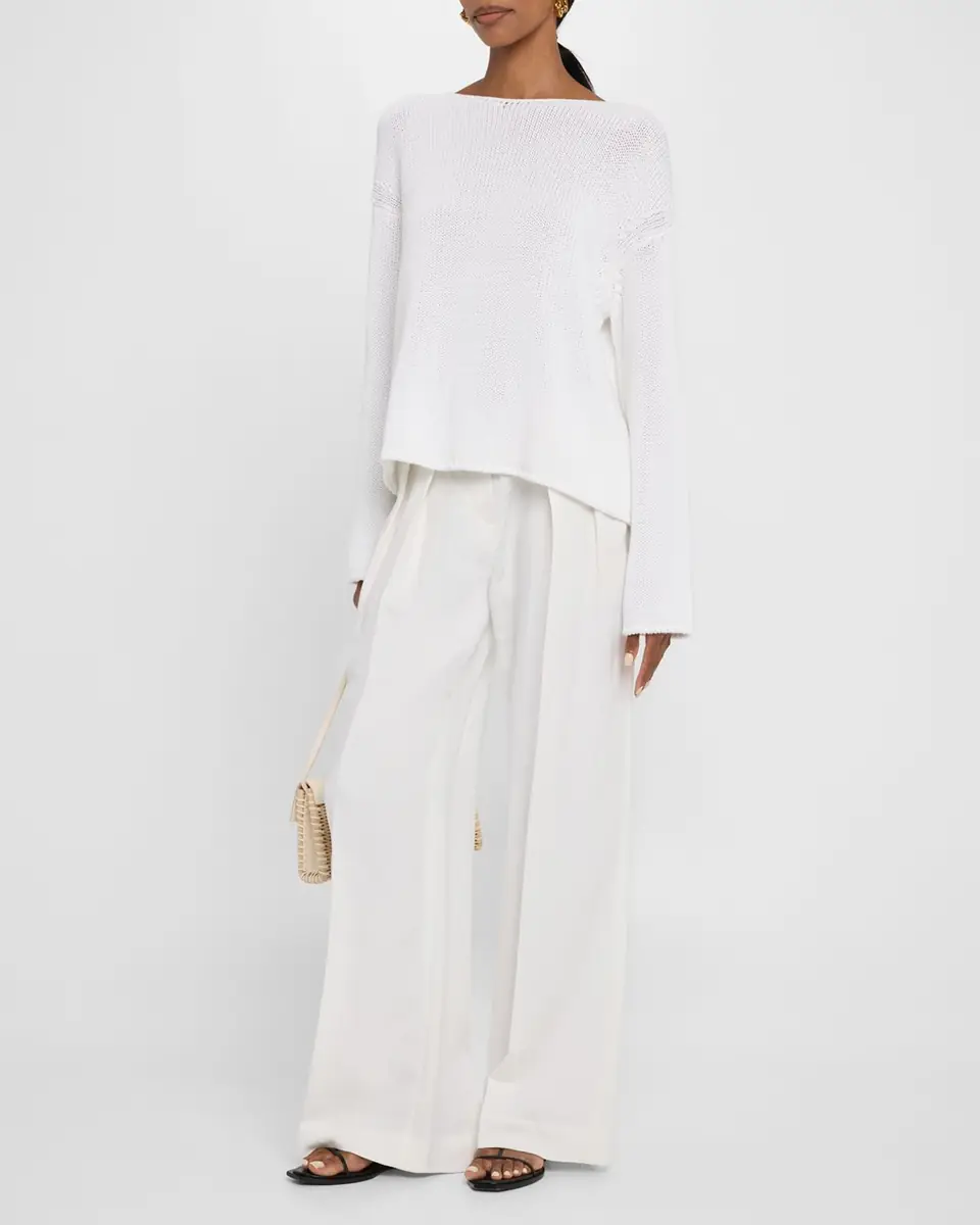 Another Tomorrow Draped Knit Sweater | Thumbnail 2