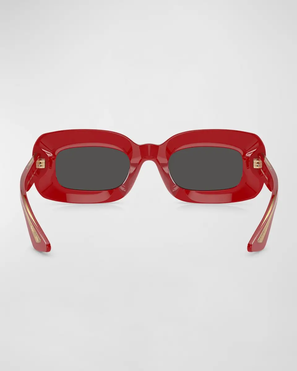 Khaite x Oliver Peoples Beveled Acetate Rectangle Sunglasses | Thumbnail 4 Khaite x Oliver Peoples Beveled Acetate Rectangle Sunglasses | Thumbnail 4