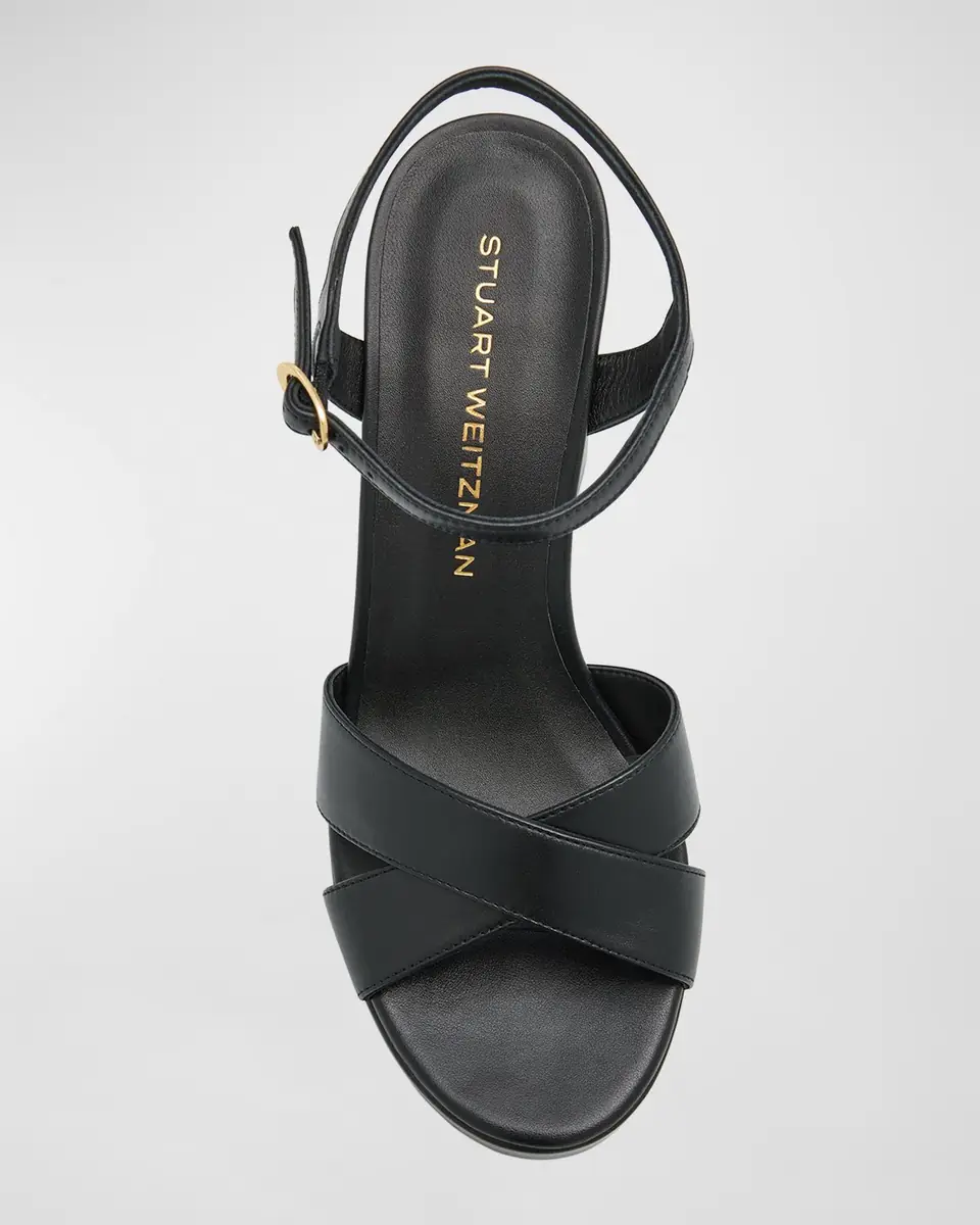 Stuart Weitzman Dayna Leather Crisscross Platform Sandals | Thumbnail 5 Stuart Weitzman Dayna Leather Crisscross Platform Sandals | Thumbnail 5