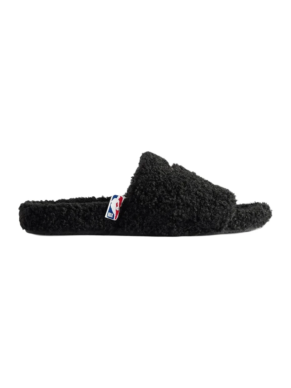 Men's x NBA Collaboration Furry Open Mules Men's x NBA Collaboration Furry Open Mules