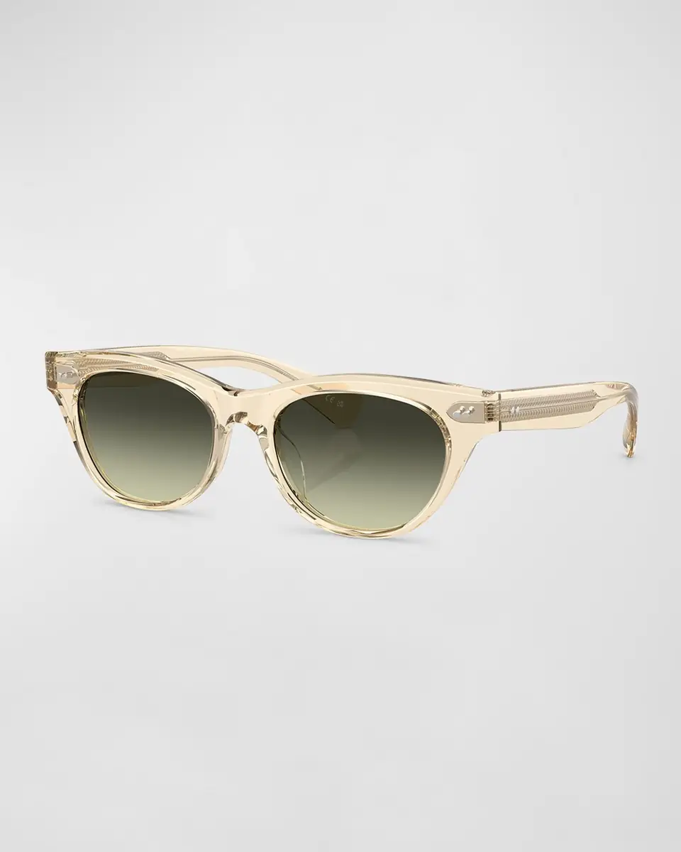Oliver Peoples Avelin Gradient Acetate Butterfly Sunglasses | Thumbnail 3