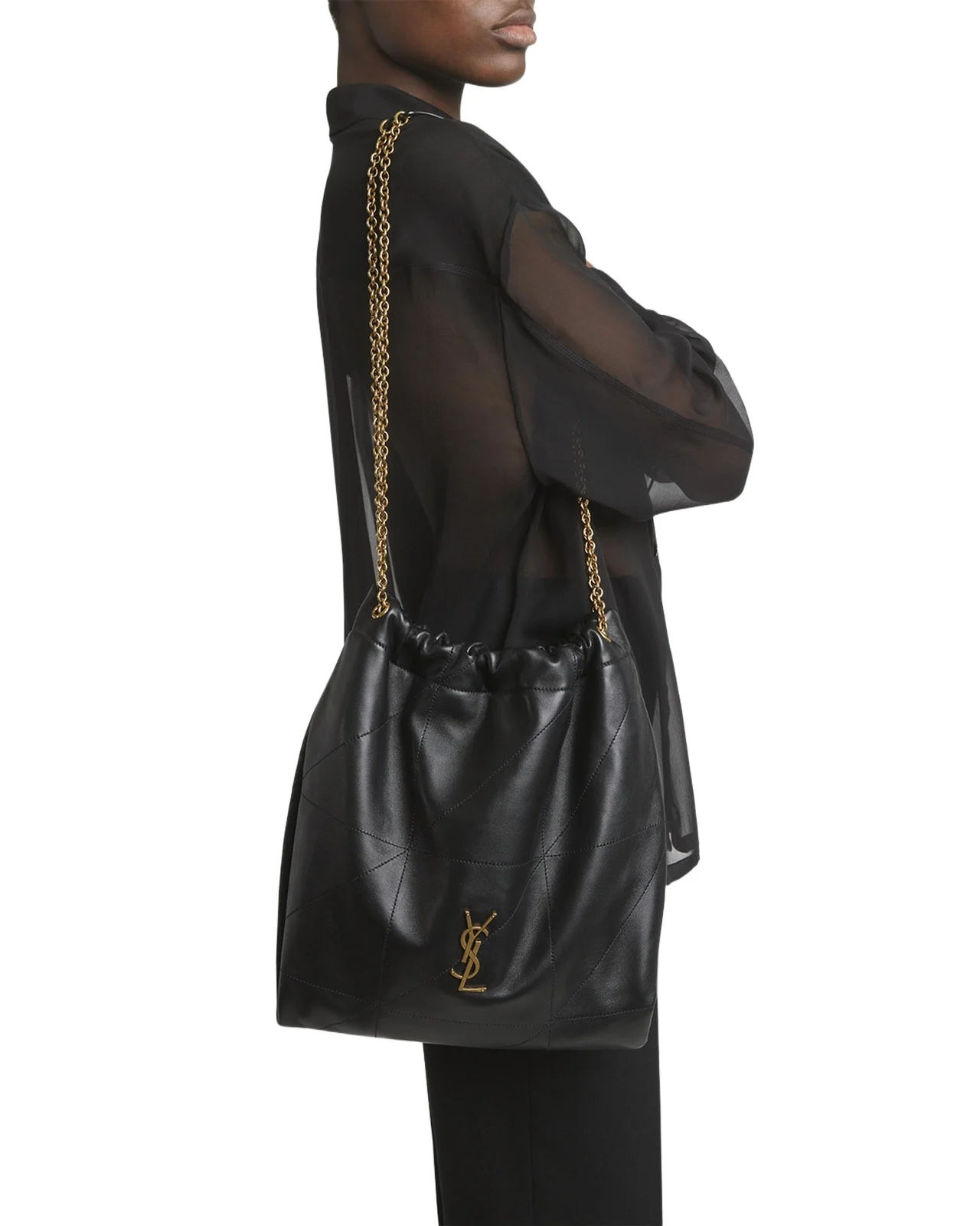 Jamie 4.3 Pochon YSL Shoulder Bag in Quilted Leather Jamie 4.3 Pochon YSL Shoulder Bag in Quilted Leather