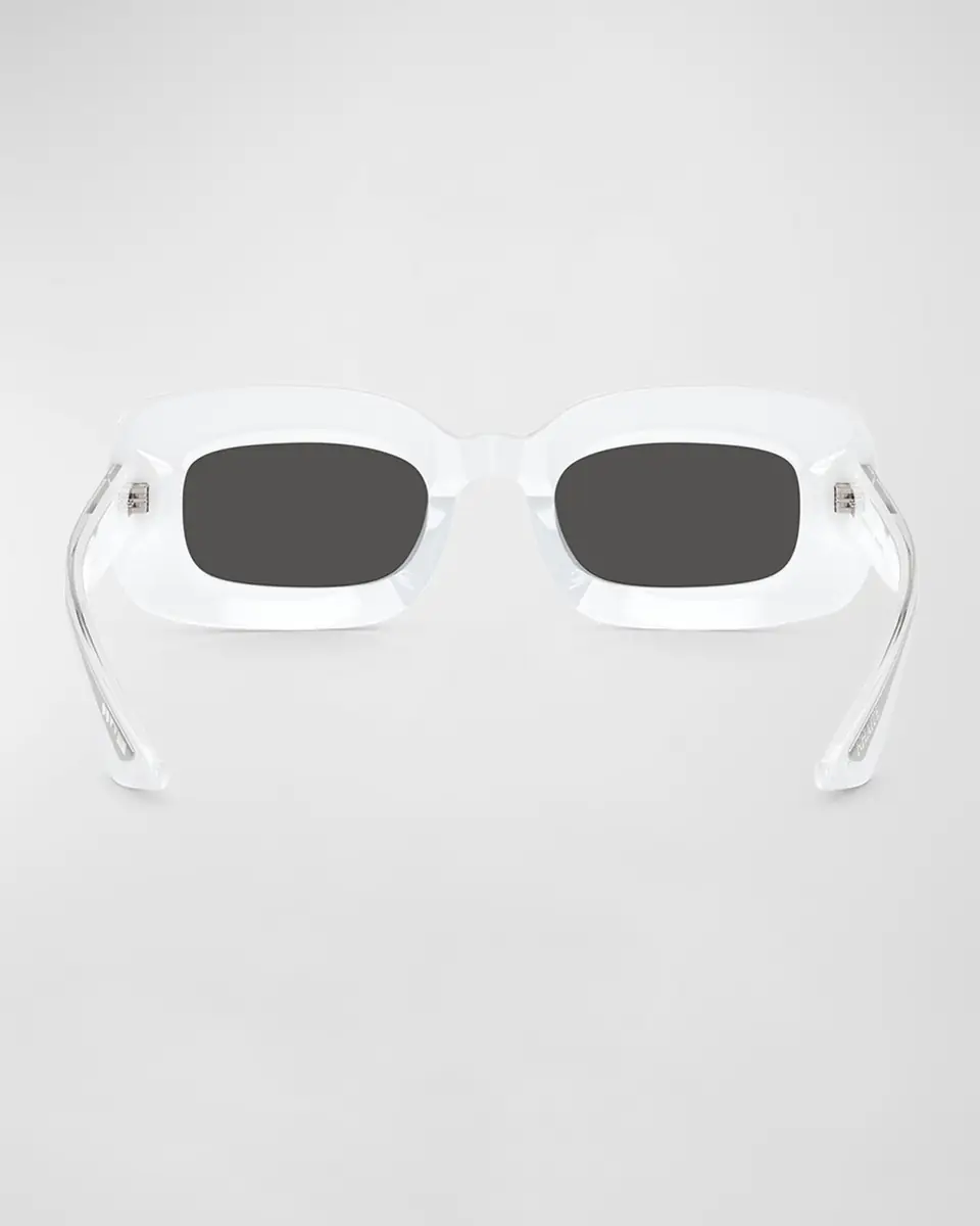Khaite x Oliver Peoples Beveled Acetate Rectangle Sunglasses | Thumbnail 4 Khaite x Oliver Peoples Beveled Acetate Rectangle Sunglasses | Thumbnail 4