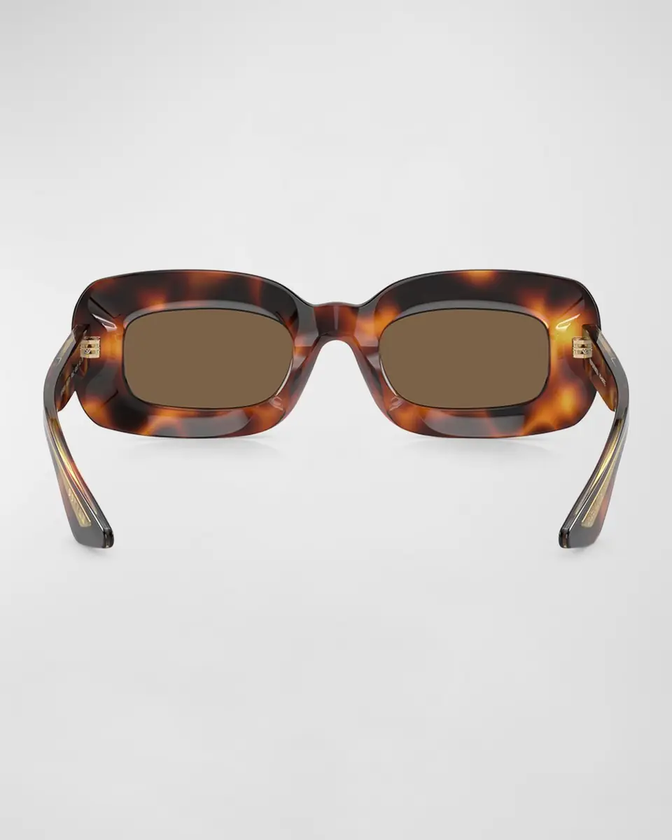 Khaite x Oliver Peoples Beveled Acetate Rectangle Sunglasses | Thumbnail 4 Khaite x Oliver Peoples Beveled Acetate Rectangle Sunglasses | Thumbnail 4