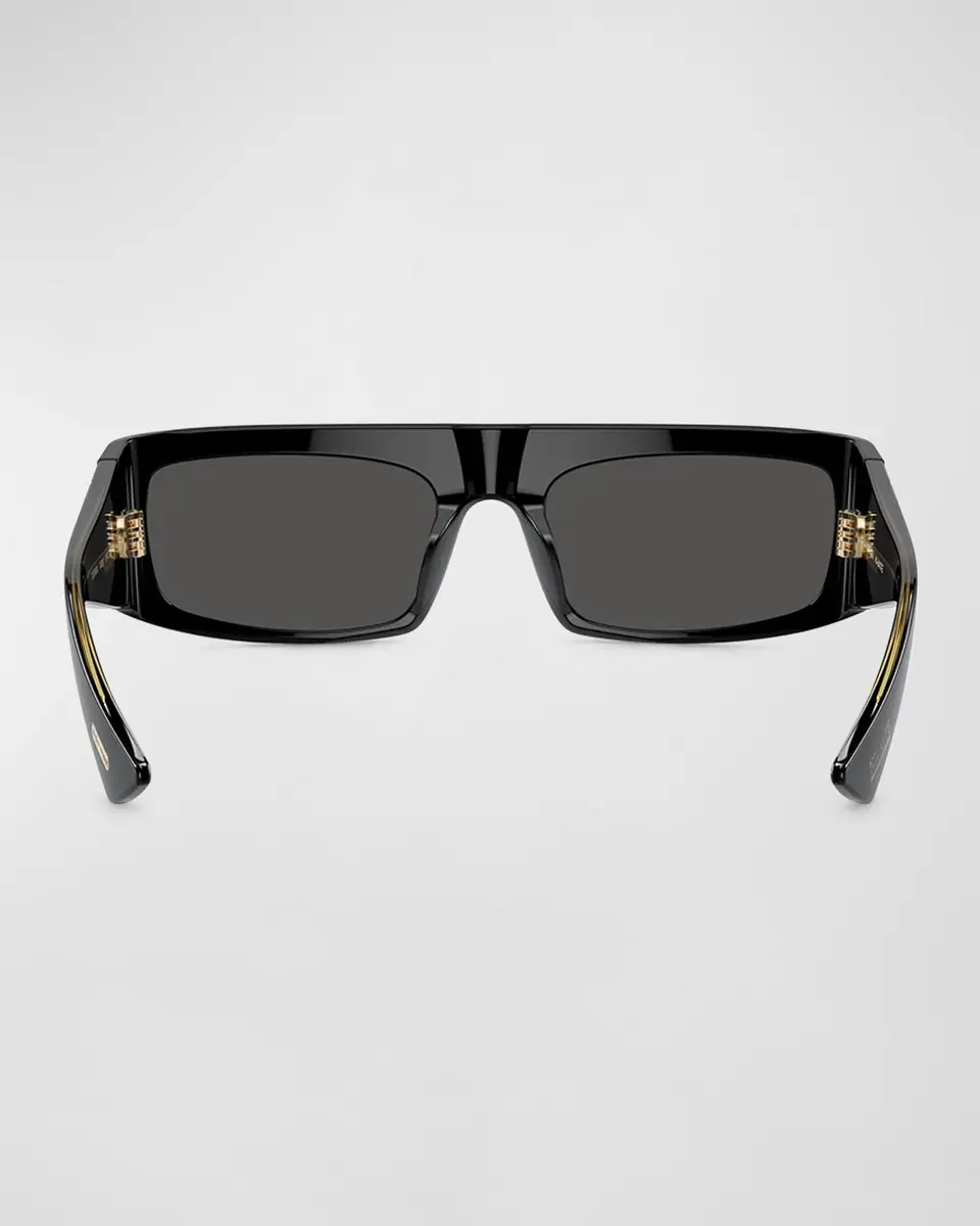 Khaite x Oliver Peoples Bold Acetate Rectangle Sunglasses | Thumbnail 4