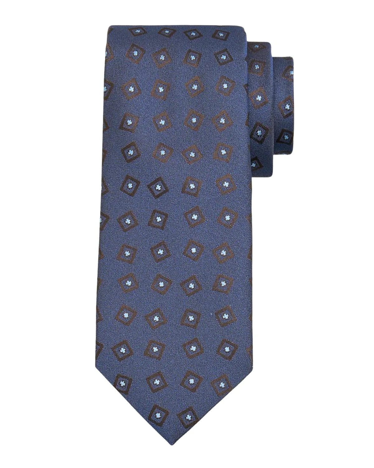 Men's Square-Print Silk Tie Men's Square-Print Silk Tie