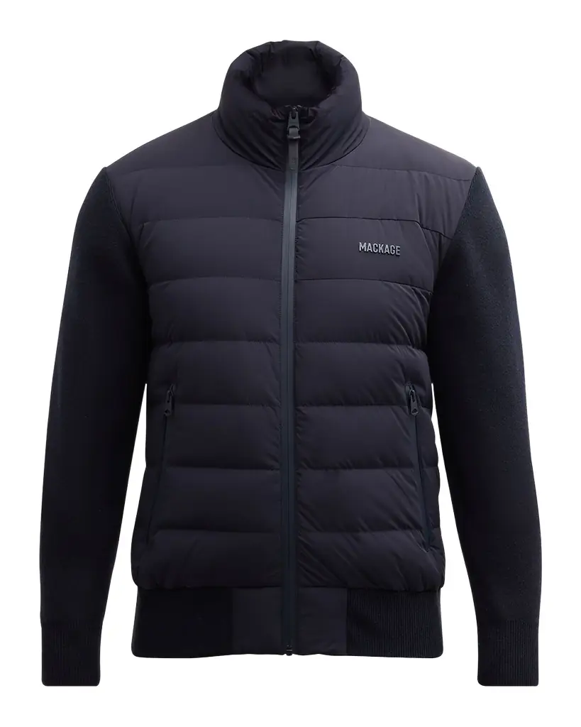 Mackage Men's Haney City Hybrid Down Jacket | Image 1 Mackage Men's Haney City Hybrid Down Jacket | Image 1