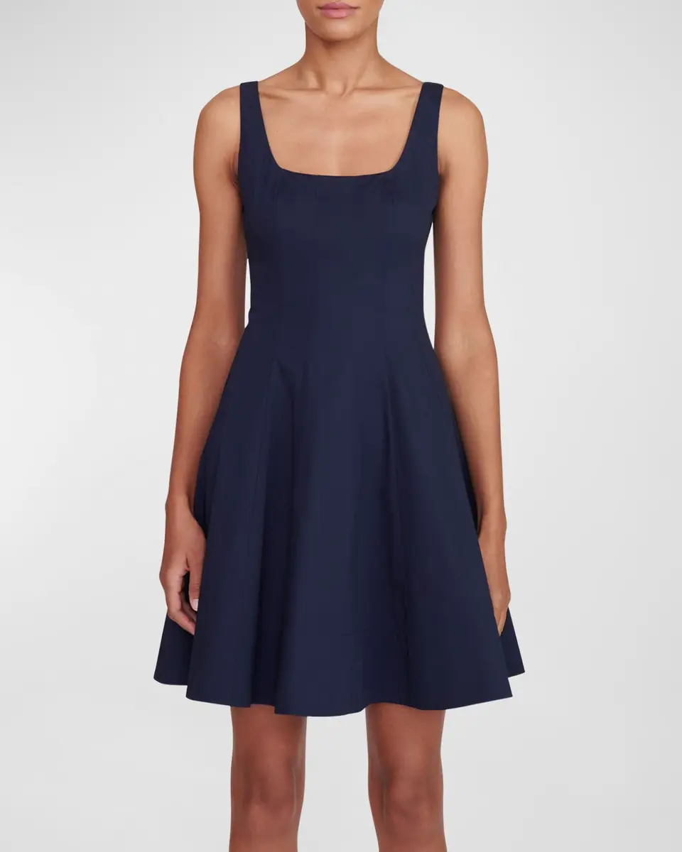 Staud Wells Corset Poplin Mini Dress | Thumbnail 2 Staud Wells Corset Poplin Mini Dress | Thumbnail 2
