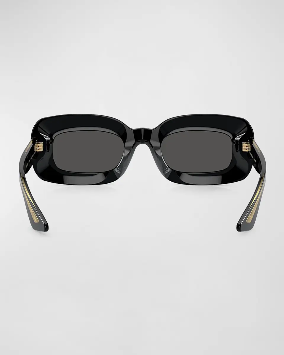 Khaite x Oliver Peoples Beveled Acetate Rectangle Sunglasses | Thumbnail 4 Khaite x Oliver Peoples Beveled Acetate Rectangle Sunglasses | Thumbnail 4
