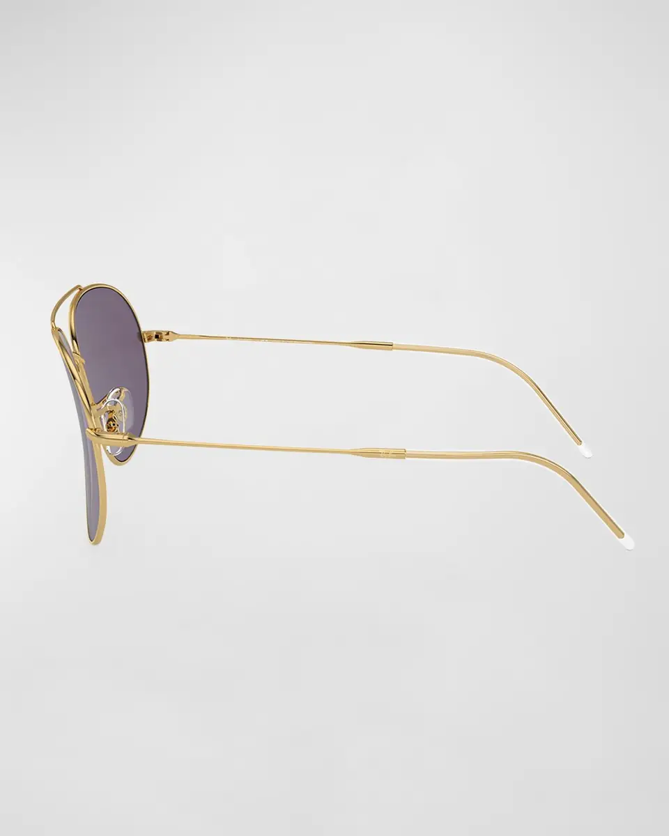 Ray-Ban Golden Metal & Plastic Aviator Sunglasses | Thumbnail 2 Ray-Ban Golden Metal & Plastic Aviator Sunglasses | Thumbnail 2