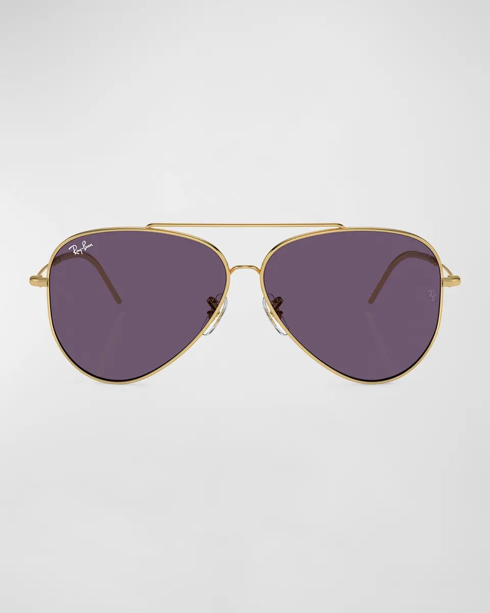 Ray-Ban Golden Metal & Plastic Aviator Sunglasses | Thumbnail 3 Ray-Ban Golden Metal & Plastic Aviator Sunglasses | Thumbnail 3